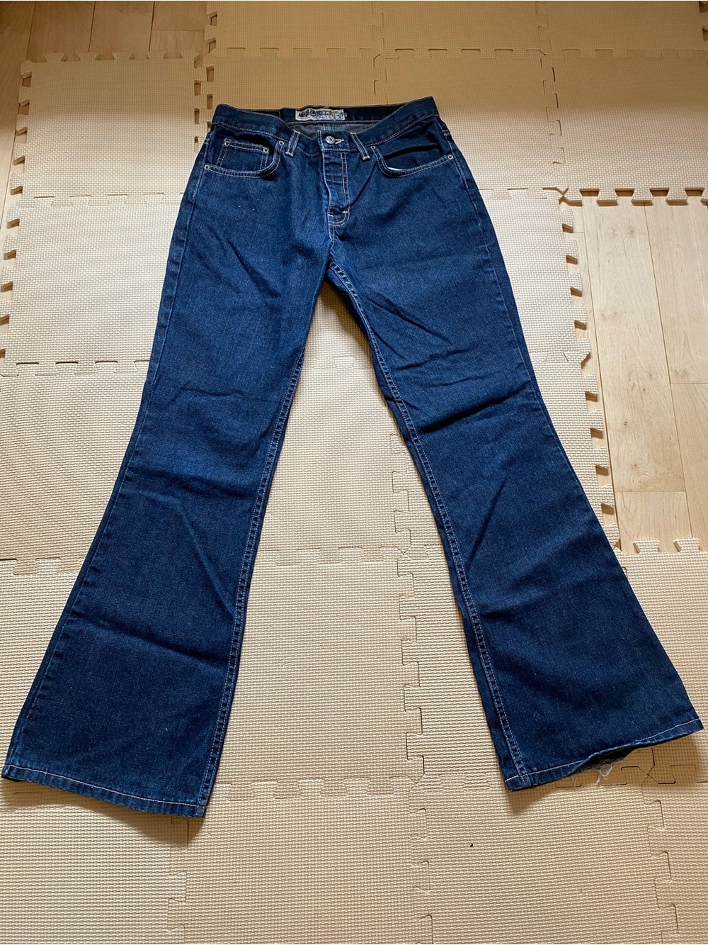 American Eagle Dark Wash Flared Jeans Size 6 Womens High Waisted Denim Boho